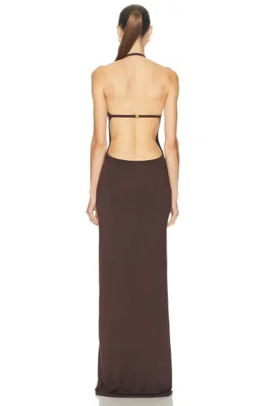 ÉTERNE Vivian Halter Maxi Dress | Thumbnail 4 ÉTERNE Vivian Halter Maxi Dress | Thumbnail 4