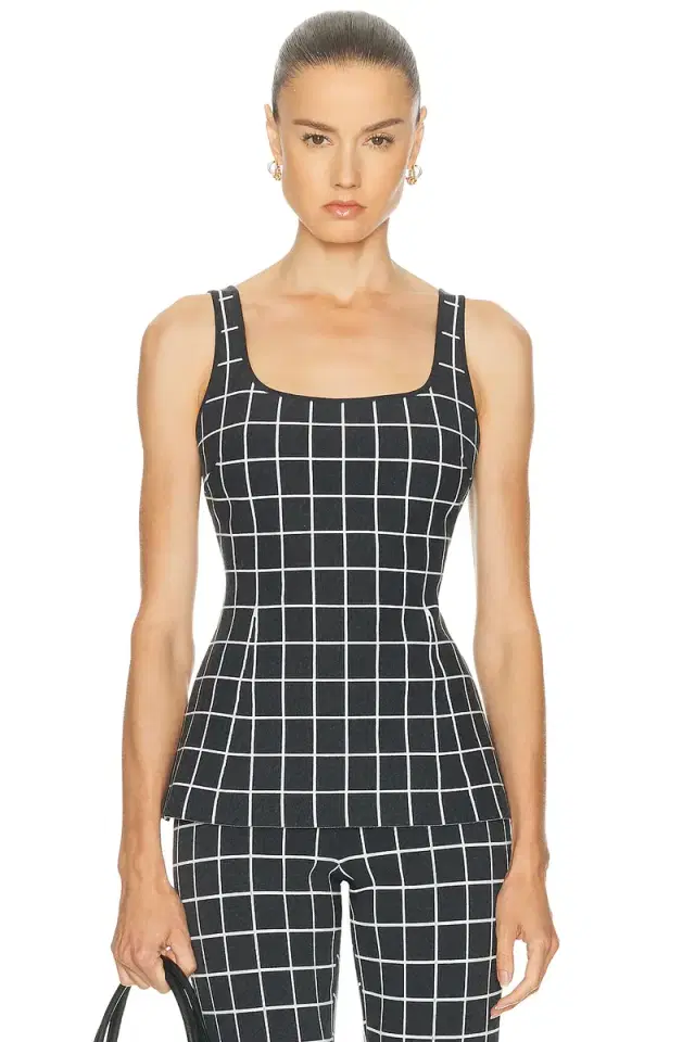 Two Tone Windowpane Inna Top