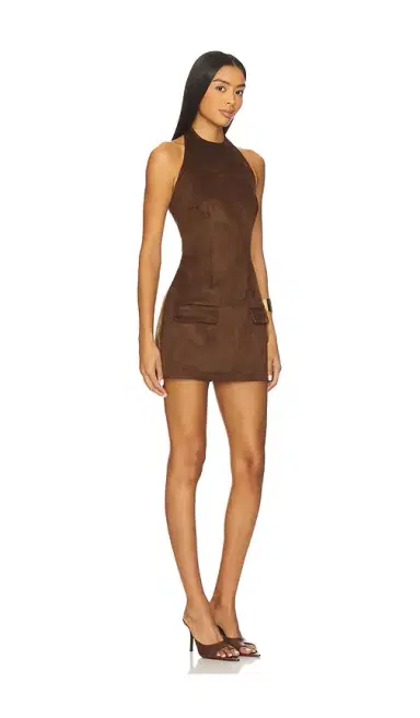 SNDYS Amelia Suede Mini Dress | Thumbnail 2