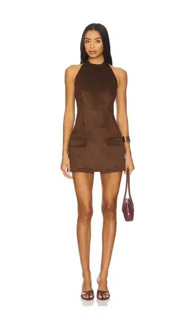 SNDYS Amelia Suede Mini Dress | Thumbnail 1