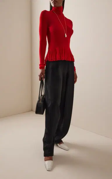 Ashlyn Merritt Knit Peplum Turtleneck Top | Thumbnail 5 Ashlyn Merritt Knit Peplum Turtleneck Top | Thumbnail 5