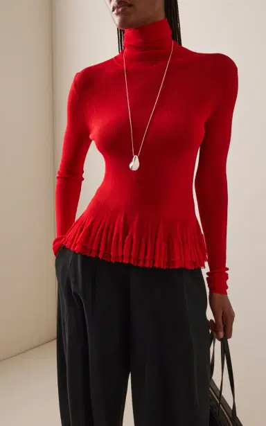 Ashlyn Merritt Knit Peplum Turtleneck Top | Thumbnail 6 Ashlyn Merritt Knit Peplum Turtleneck Top | Thumbnail 6