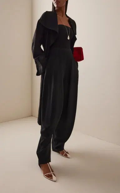 Ashlyn Blaine Wide-Leg Cady Pants | Thumbnail 3 Ashlyn Blaine Wide-Leg Cady Pants | Thumbnail 3