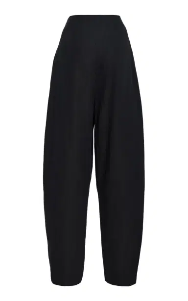 Ashlyn Blaine Cotton Jacquard Long Pants - Black | Thumbnail 3