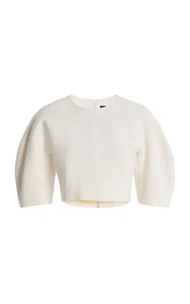 Ashlyn Kaes Sculpted Cady Crop Top | Thumbnail 8 Ashlyn Kaes Sculpted Cady Crop Top | Thumbnail 8