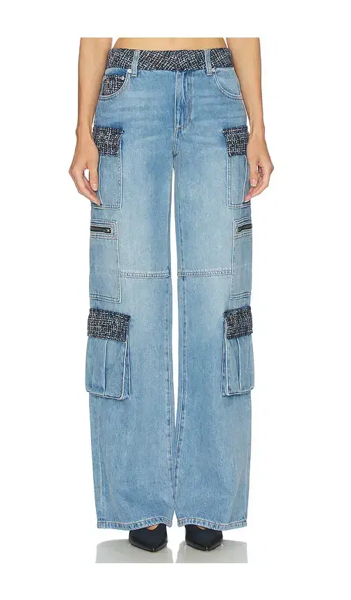 Alice + Olivia Alice + Olivia Cay Baggy Denim Cargo