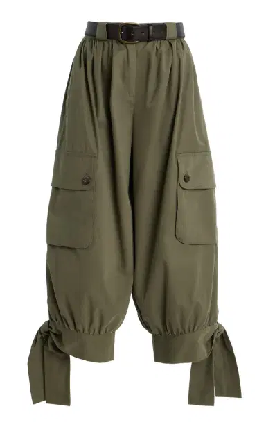 Sea Arianna Belted Cotton Cargo Capri Pants | Thumbnail 6