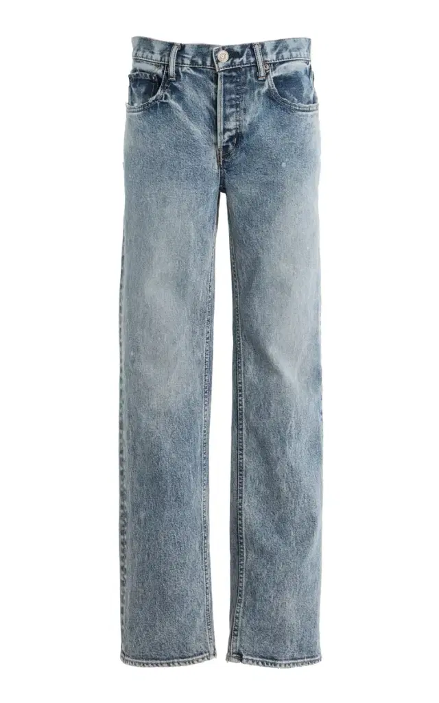 Wellesley Stretch Low-Rise Straight-Leg Jeans