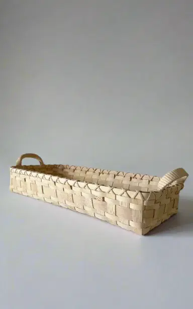 UNDERWATER WEAVING STUDIO Folk Fleur Serving Tray - Neutral | Thumbnail 3 UNDERWATER WEAVING STUDIO Folk Fleur Serving Tray - Neutral | Thumbnail 3