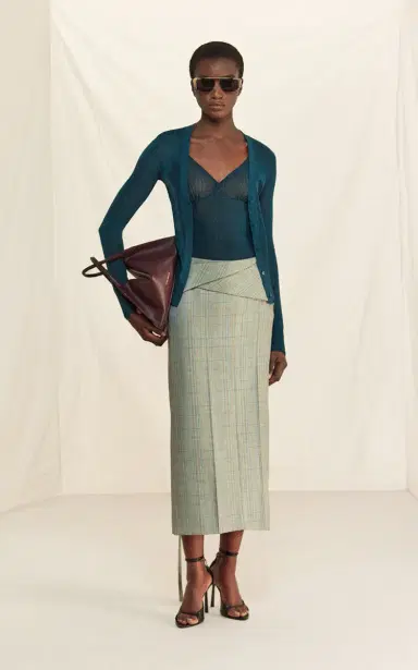 Victoria Beckham Fine-Knit Cotton-Blend Cardigan | Thumbnail 5