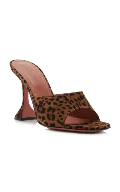 Amina Muaddi Lupita Leopard Suede Mules | Thumbnail 4 Amina Muaddi Lupita Leopard Suede Mules | Thumbnail 4
