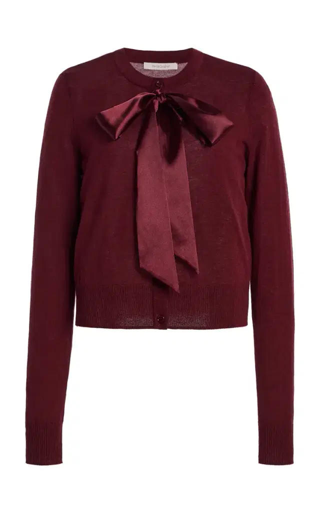 Favorite Daughter Take A Bow Embellished Wool Sweater