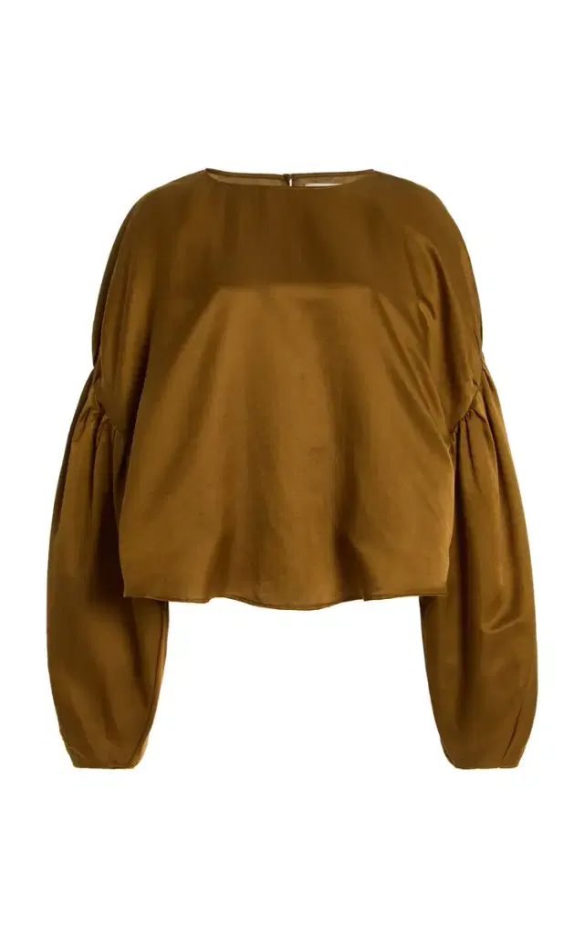 Anika Cotton-Silk Top