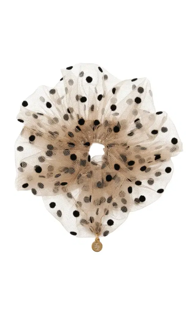 Juliette Polka-Dot Tulle Scrunchie