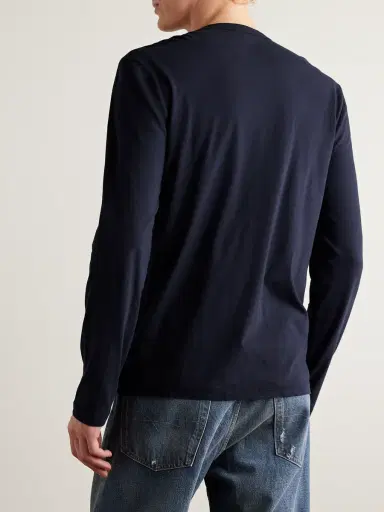 James Perse Combed Cotton-Jersey T-Shirt - Men | Thumbnail 4 James Perse Combed Cotton-Jersey T-Shirt - Men | Thumbnail 4