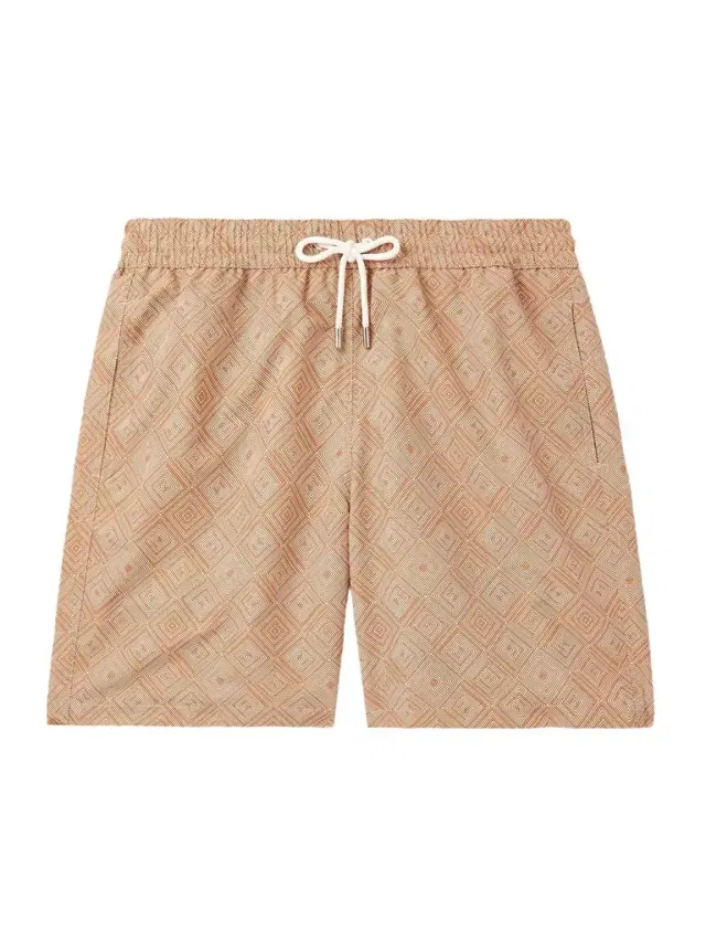 Santos Straight-Leg Mid-Length Printed Recycled Swim Shorts - Men