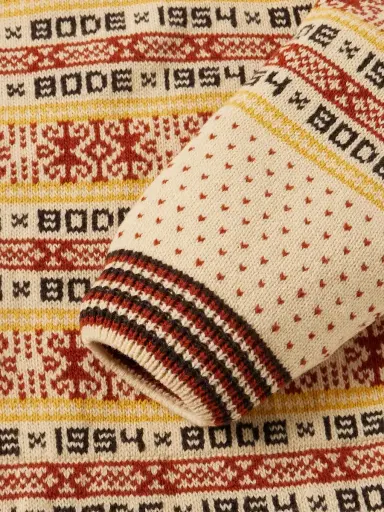 BODE Marzipan Jacquard-Knit Wool Cardigan - Men | Thumbnail 5