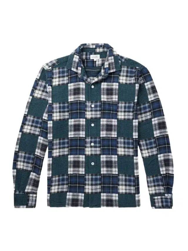 Hartford Patt Patchwork Checked Cotton Shirt - Men
