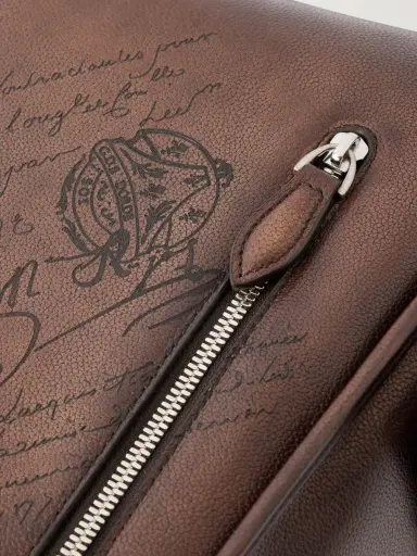 Berluti Périple Scritto Full-Grain Venezia Leather Messenger Bag - Men | Thumbnail 4 Berluti Périple Scritto Full-Grain Venezia Leather Messenger Bag - Men | Thumbnail 4