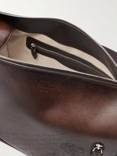 Berluti Périple Scritto Full-Grain Venezia Leather Messenger Bag - Men | Thumbnail 5 Berluti Périple Scritto Full-Grain Venezia Leather Messenger Bag - Men | Thumbnail 5