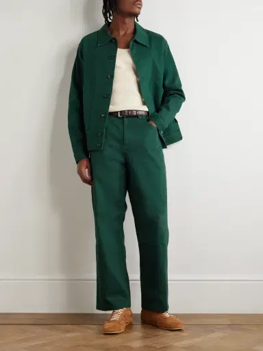 BODE Knolly Brook Straight-Leg Cotton-Twill Trousers - Men | Thumbnail 2