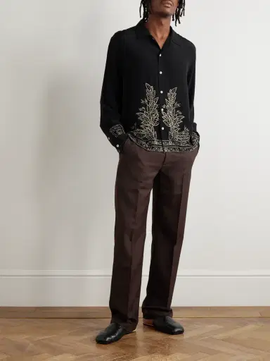 BODE Embellished Silk Shirten | Thumbnail 2 BODE Embellished Silk Shirten | Thumbnail 2