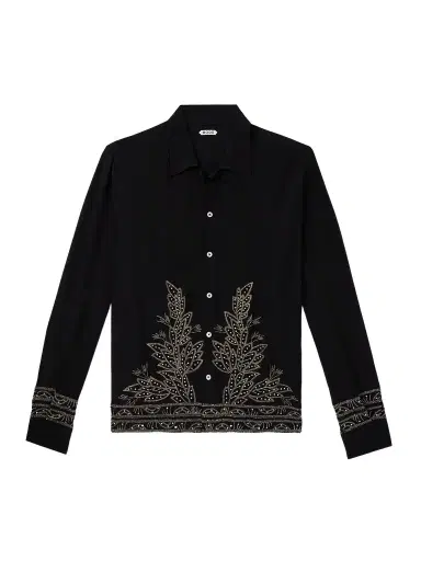 BODE Embellished Silk Shirten | Thumbnail 1 BODE Embellished Silk Shirten | Thumbnail 1
