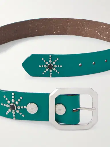 Gallery Dept. Croc-Effect Trimmed Studded Leather Belt - Men | Thumbnail 2 Gallery Dept. Croc-Effect Trimmed Studded Leather Belt - Men | Thumbnail 2