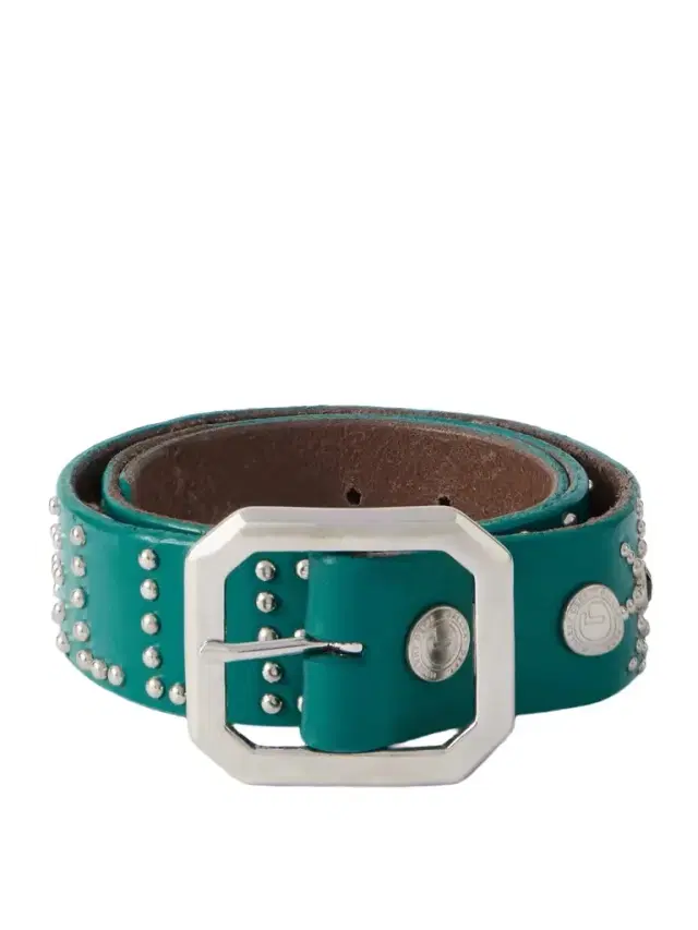 Gallery Dept. Croc-Effect Trimmed Studded Leather Belt - Men