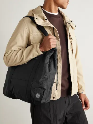 Stone Island Webbing-Trimmed Recycled-Shell Tote Bag - Men | Thumbnail 2 Stone Island Webbing-Trimmed Recycled-Shell Tote Bag - Men | Thumbnail 2