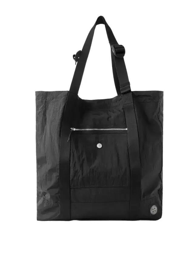 Stone Island Webbing-Trimmed Recycled-Shell Tote Bag - Men