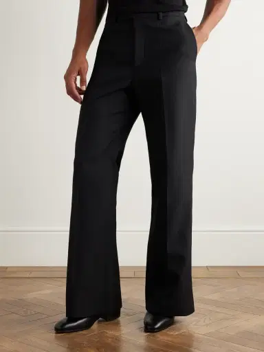 Valentino Garavani Flared Twill Trousers - Men | Thumbnail 3