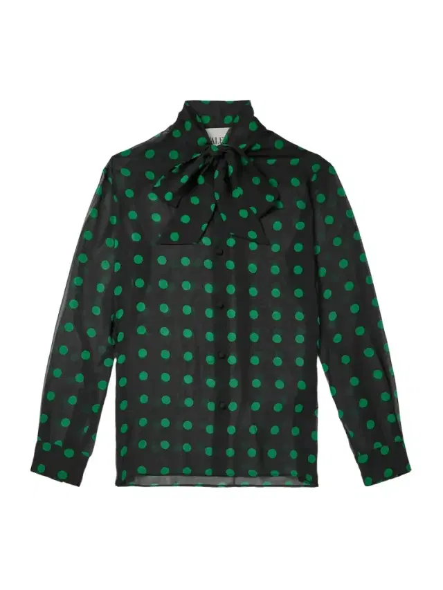 Valentino Garavani Polka-Dot Silk-Georgette Shirt - Men
