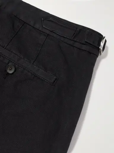 MR P. Mike Straight-Leg Organic Cotton and Linen-Blend Twill Trousers - Men | Thumbnail 5