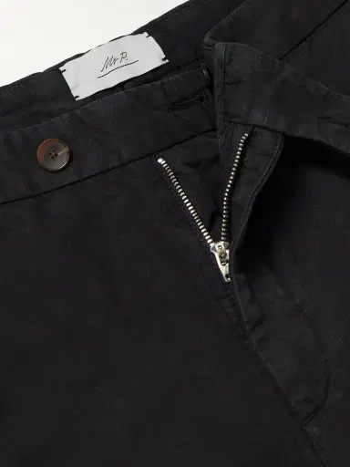 MR P. Mike Straight-Leg Organic Cotton and Linen-Blend Twill Trousers - Men | Thumbnail 6