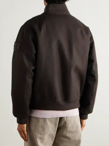 Stone Island Ghost Wool-Blend Flannel Bomber Jacket - Men | Thumbnail 3 Stone Island Ghost Wool-Blend Flannel Bomber Jacket - Men | Thumbnail 3