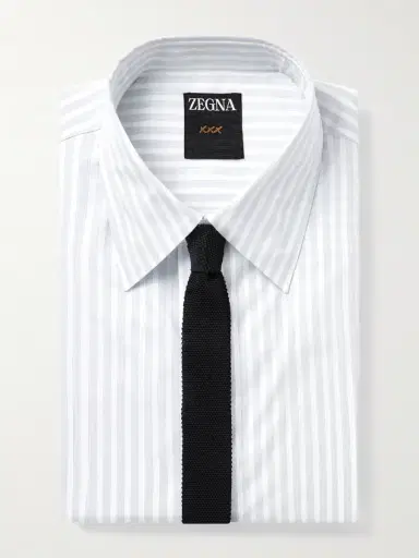 Zegna Striped Cotton Shirt - Men | Thumbnail 5 Zegna Striped Cotton Shirt - Men | Thumbnail 5