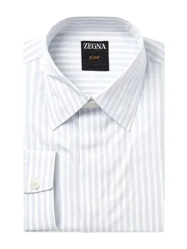 Zegna Striped Cotton Shirt - Men | Thumbnail 1 Zegna Striped Cotton Shirt - Men | Thumbnail 1