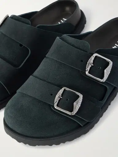 Birkenstock 1774 222 West Buckled Suede Clogs | Thumbnail 4