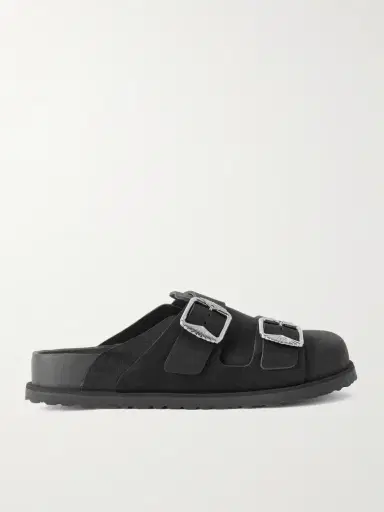 Birkenstock 1774 222 West Buckled Suede Clogs | Thumbnail 6