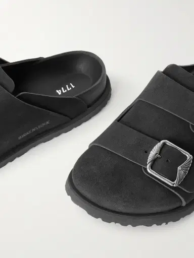 Birkenstock 1774 222 West Buckled Suede Clogs | Thumbnail 10