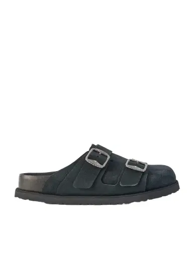 Birkenstock 1774 222 West Buckled Suede Clogs | Thumbnail 1