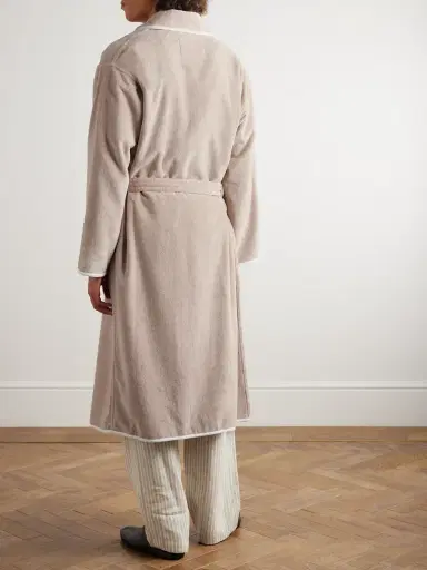 Brunello Cucinelli Cotton-Terry Bathrobe - Men | Thumbnail 3