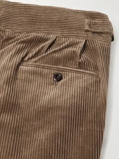Rubinacci Manny Straight-Leg Pleated Cotton Trousers - Men | Thumbnail 5 Rubinacci Manny Straight-Leg Pleated Cotton Trousers - Men | Thumbnail 5