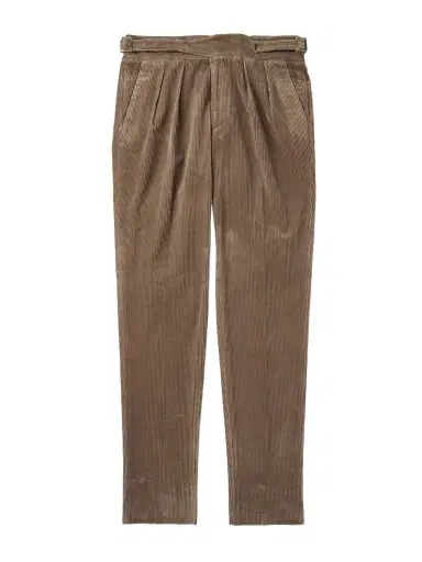 Rubinacci Manny Straight-Leg Pleated Cotton Trousers - Men | Thumbnail 1 Rubinacci Manny Straight-Leg Pleated Cotton Trousers - Men | Thumbnail 1