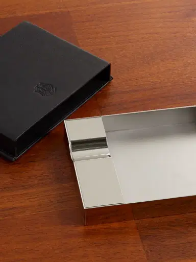 dunhill Leather and Silver-Tone Ashtray and Case - Men | Thumbnail 3 dunhill Leather and Silver-Tone Ashtray and Case - Men | Thumbnail 3