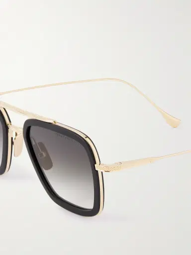 DITA Aviator-Style Gold-Tone and Acetate Sunglasses - Men | Thumbnail 3 DITA Aviator-Style Gold-Tone and Acetate Sunglasses - Men | Thumbnail 3