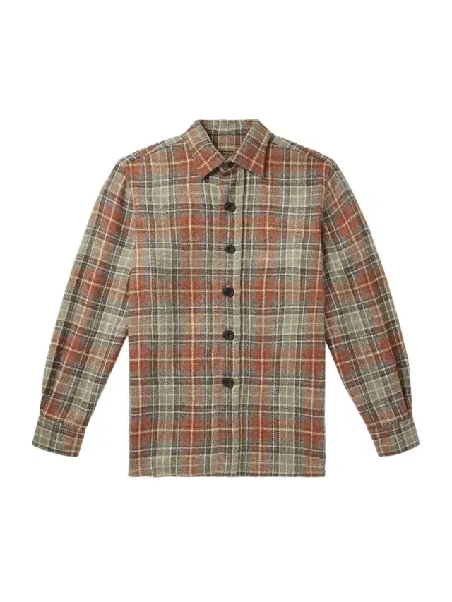 Checked Wool Shirt - Men