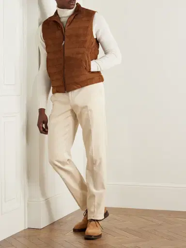 Ralph Lauren Purple Label Gregory Straight-Leg Cotton-Corduroy Trousers - Men | Thumbnail 2