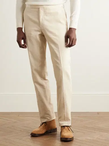 Ralph Lauren Purple Label Gregory Straight-Leg Cotton-Corduroy Trousers - Men | Thumbnail 3